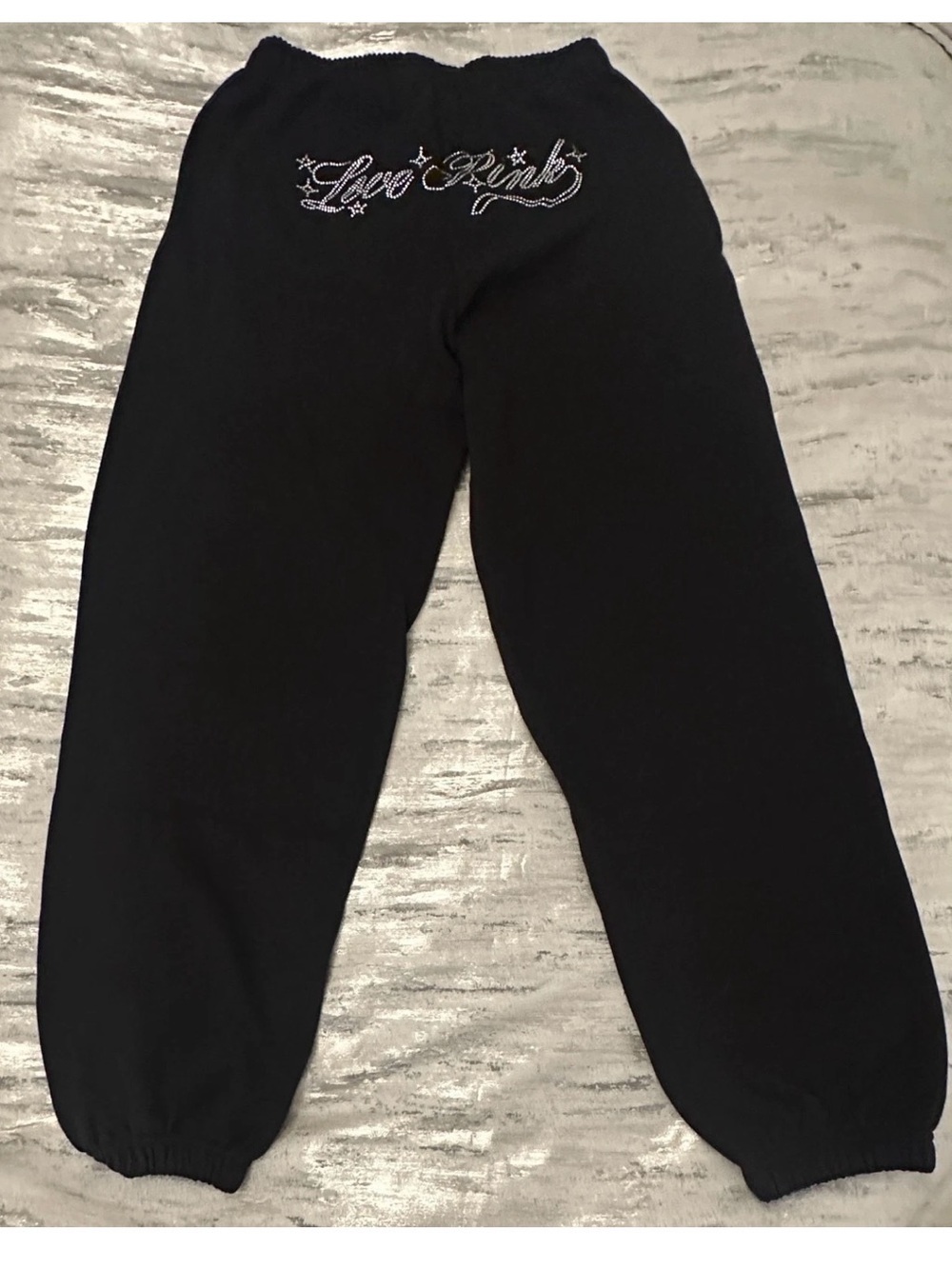 PINK Victoria's Secret Black sweatpants L